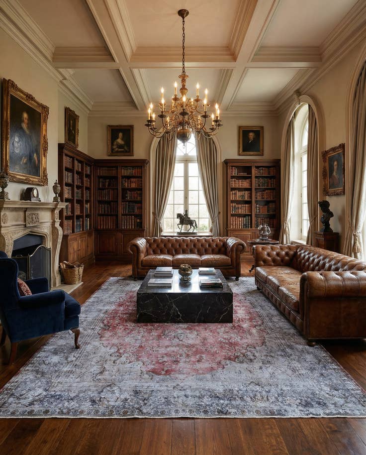 Detail image of 8' 4 x 11' 1 Vintage Royal Wool Rug