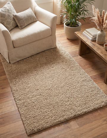 3' 3 x 5' 3 Soft Solid Shag Rug
