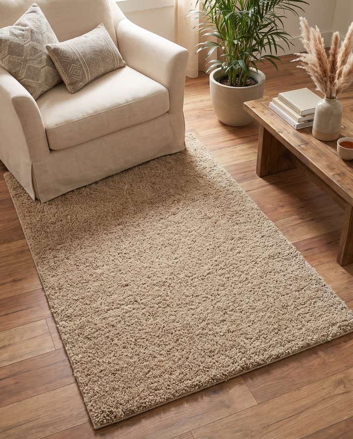3' 3 x 5' 3 Soft Solid Shag Rug