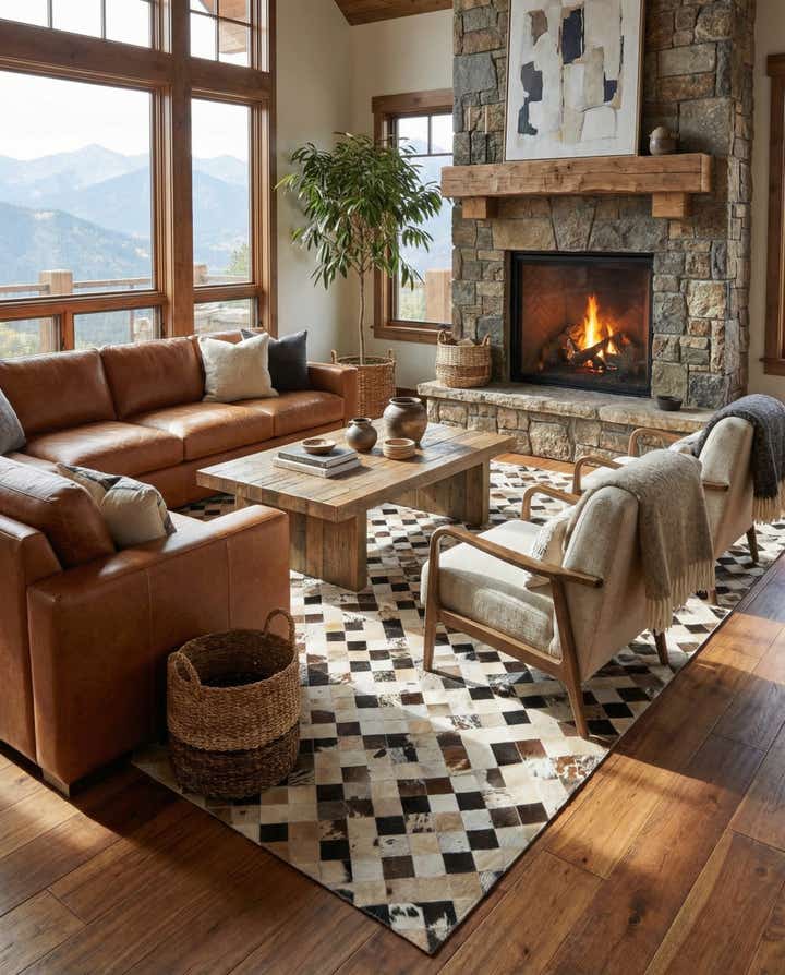 8' x 10' Cowhide - Patchwork Rug