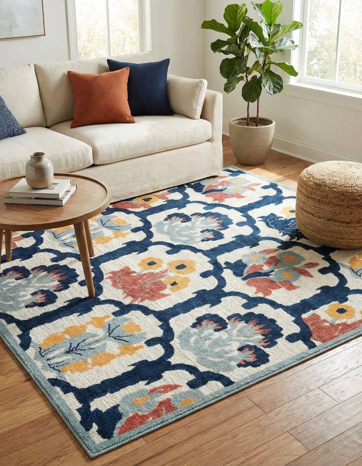 Detail image of 7' 10 x 10'  Washable Belize Indoor / Outdoor Rug