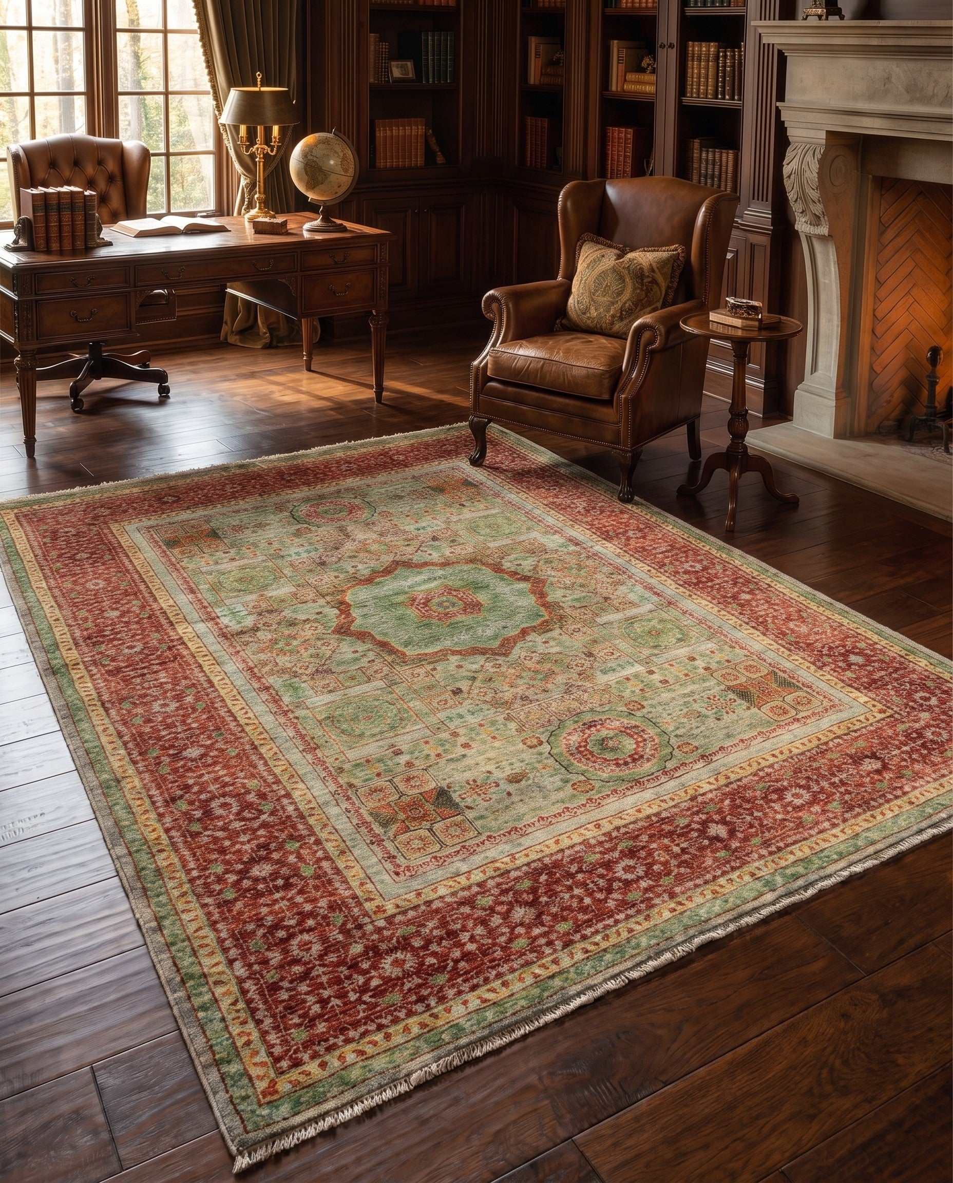 5' 2 x 6' 7 Mamluk Rug