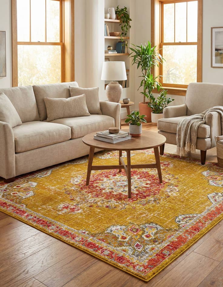 Detail image of  7' x 7' Madeline Square Rug