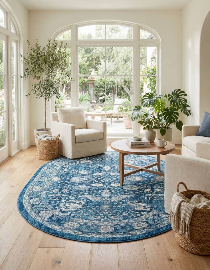 Detail image of 7' 10 x 10' Stockholm Oval Rug