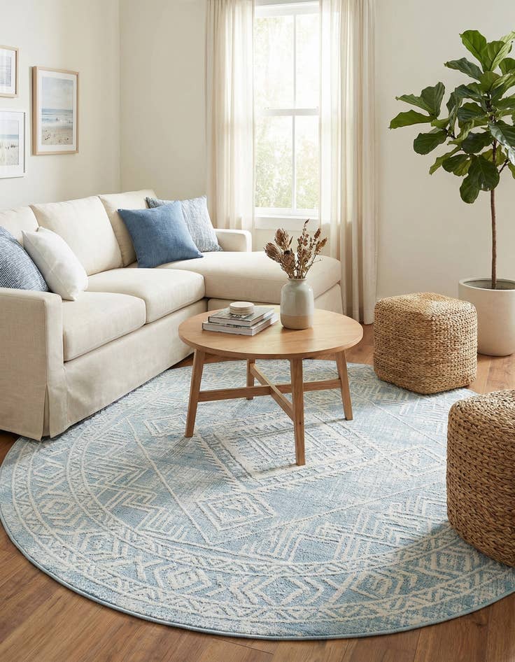 Detail image of 7' 10 x 7' 10 Uptown Cloisters Round Rug