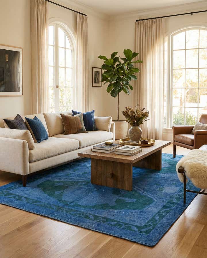 7' 6 x 9' 8 Hand Knotted Moroccan Wool Rug