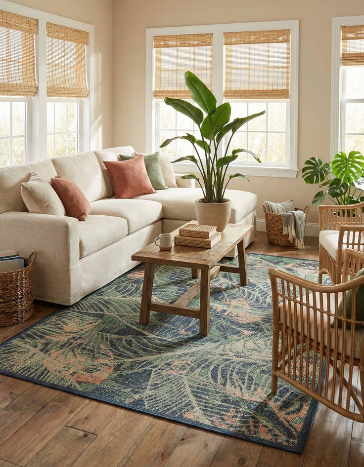 Detail image of 6' x 9'  Washable Baja Indoor / Outdoor Rug