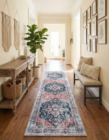 2' 7 x 10' Washable Yara Runner Rug