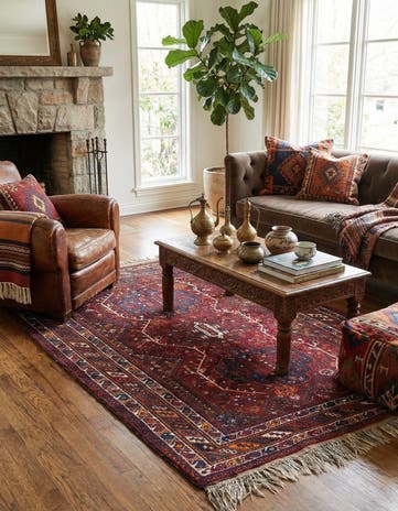 4' 11 x 6' 11 Ghashghai Wool Rug