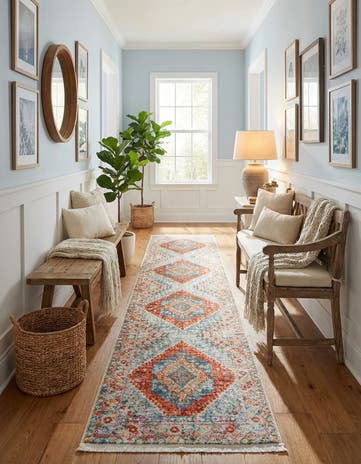 Salmon Paragon Runner Rug
