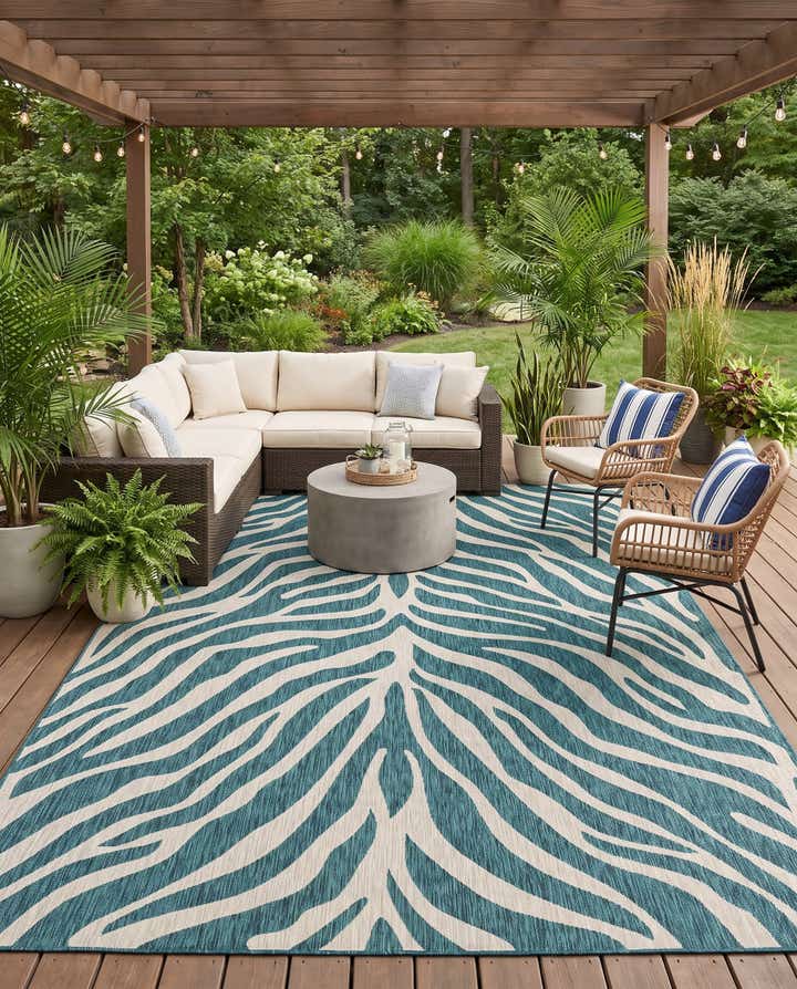 10' x 14' Easy-Clean Safari Indoor / Outdoor Rug