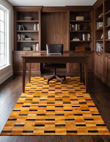 5' x 8' Cowhide - Patchwork Rug