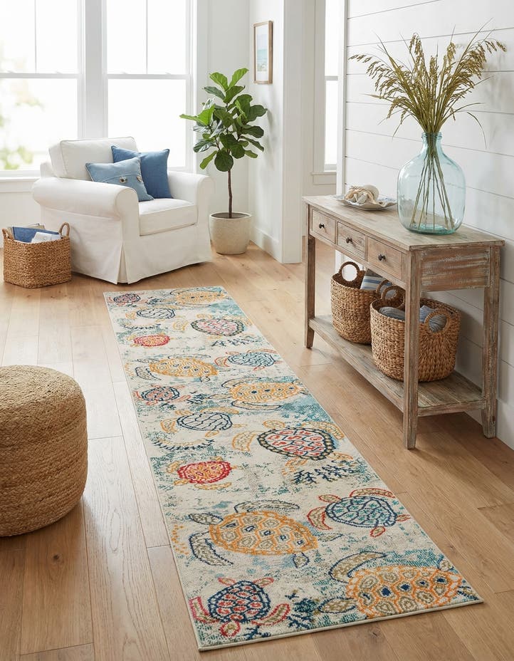 2' 7 x 13' 1 Washable Amalfi Runner Rug