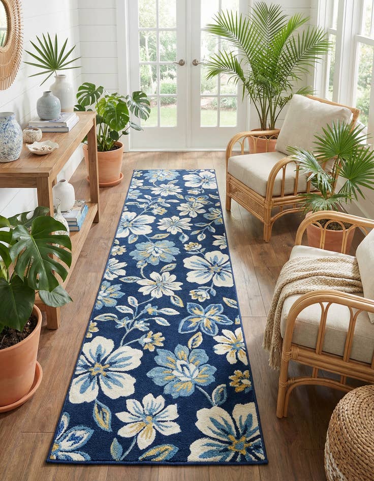 Detail image of  2' x 8'  Washable Jill Zarin Caribbean Indoor / Outdoor Runner Rug