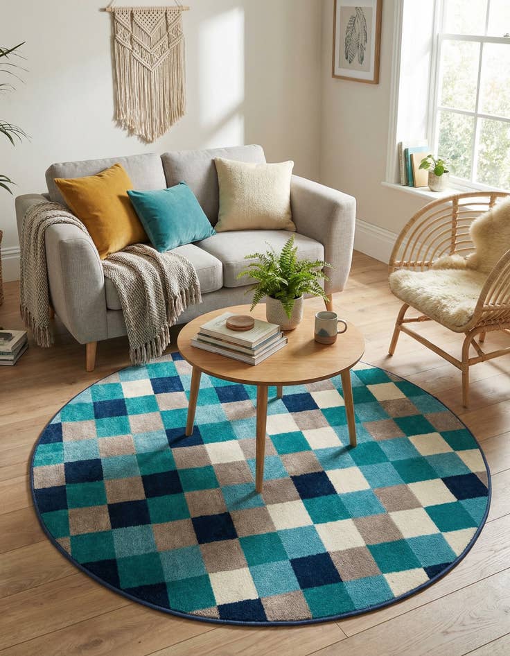 Detail image of  3' x 3' Azalea Round Rug