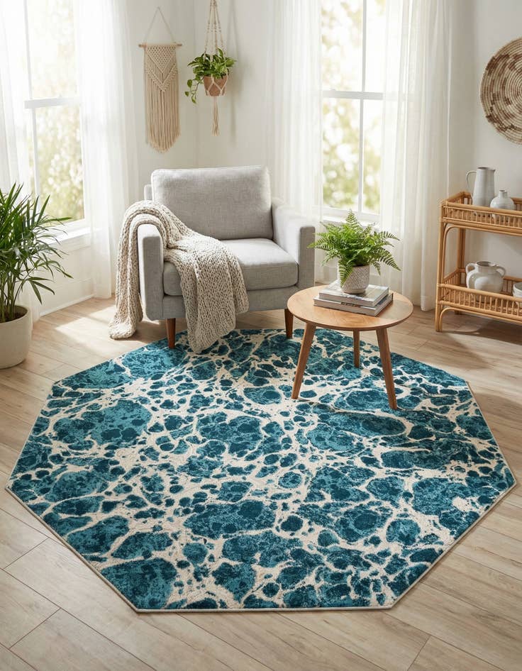 Detail image of  6' x 6' Oasis Octagon Rug