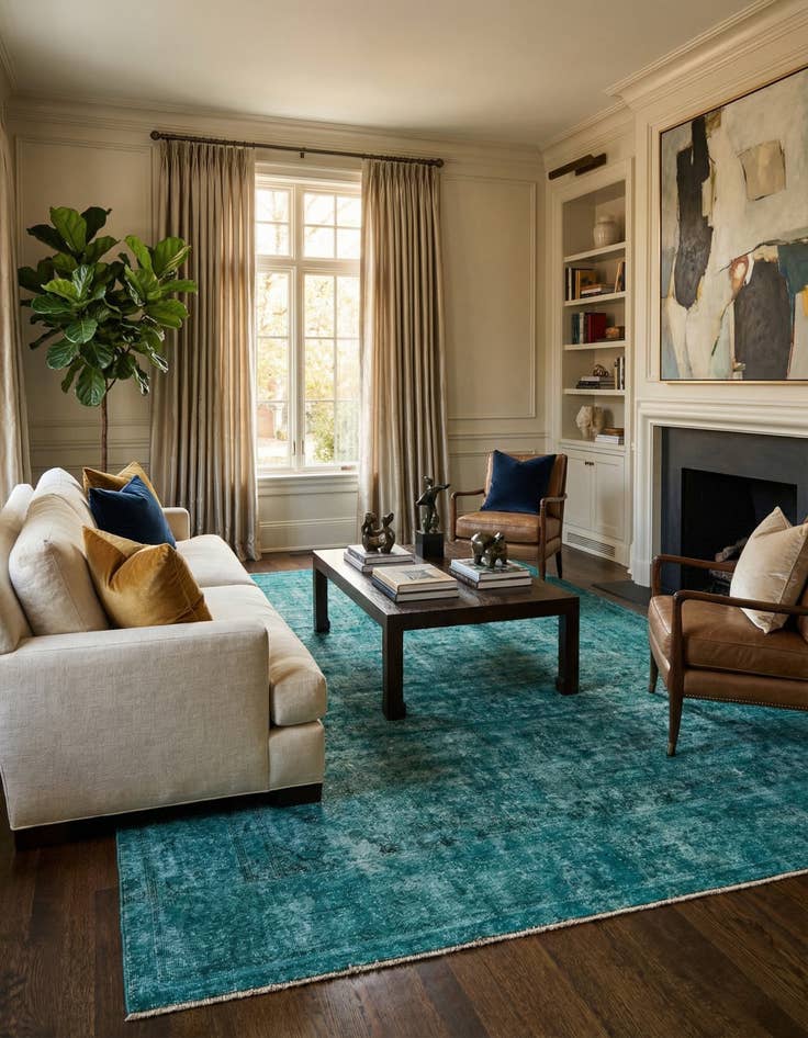 Detail image of 9' 3 x 12' 6  Hand Knotted Ultra Vintage Persian Wool Rug