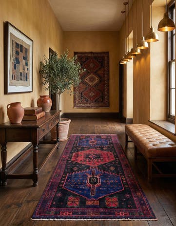 5' x 11' 10 Hand Knotted Sirjan Persian Wool Runner Rug