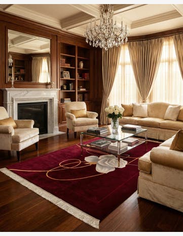 5' 8 x 8' Hand Knotted Darya Rug