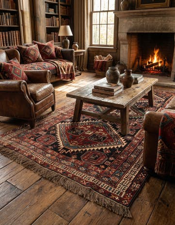4' 10 x 8' 6 Schirwan Rug