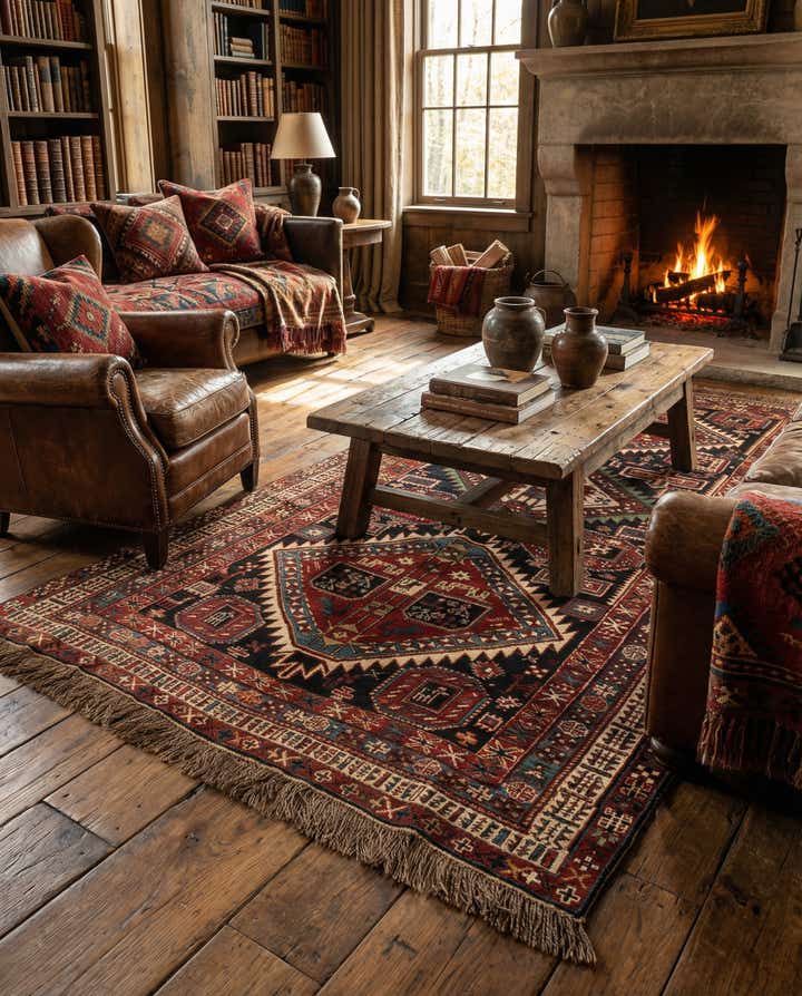 4' 10 x 8' 6 Schirwan Rug