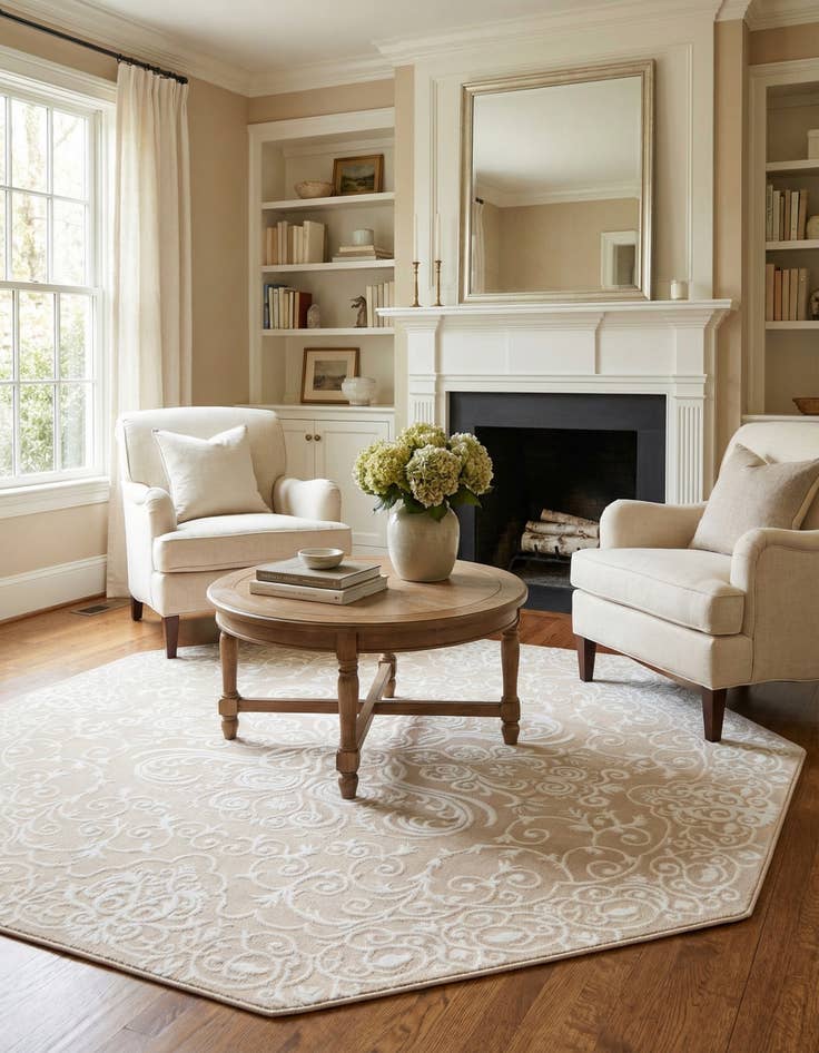 Detail image of 7' 10 x 7' 10 Himalaya Octagon Rug