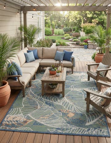 9' x 12' Easy-Clean Baja Indoor / Outdoor Rug