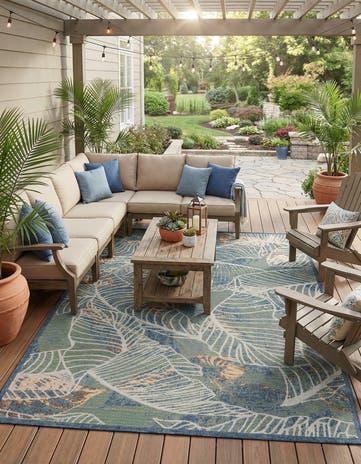 9' x 12' Easy-Clean Baja Indoor / Outdoor Rug