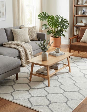 7' x 10' Lattice Frieze Rug