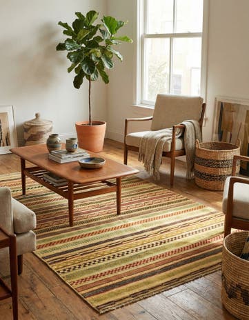 4' x 6' Hand Knotted Modern Ziegler Rug