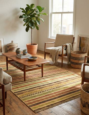 4' x 6' Hand Knotted Modern Ziegler Rug