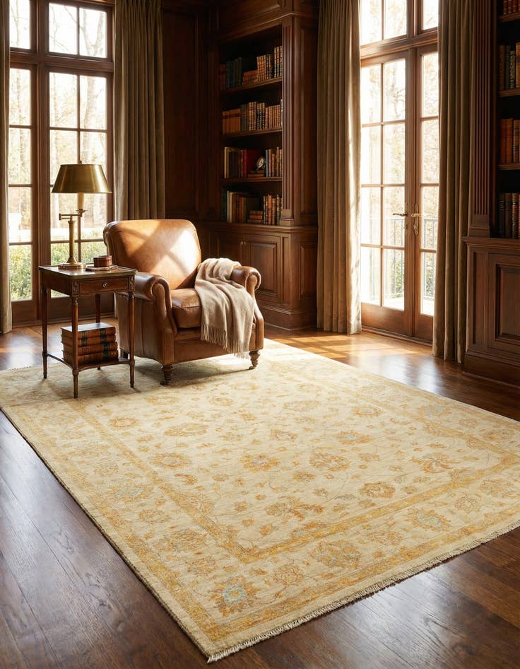 Detail image of 6' 10 x 9' 8 Ziegler Wool Rug