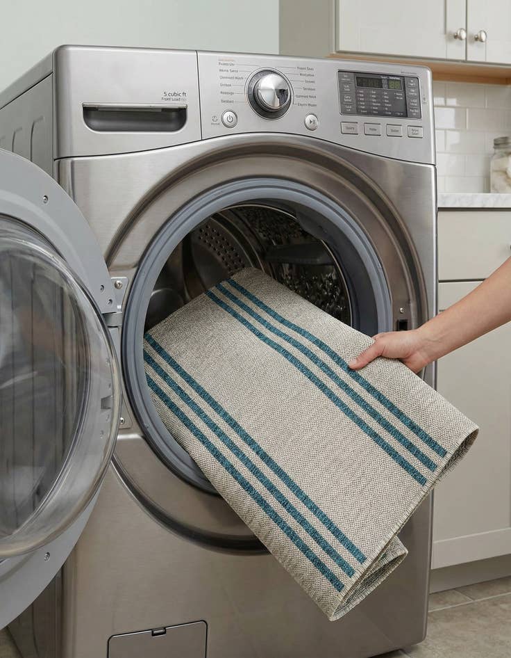 Detail image of 1' 4 x 1' 4  Washable Jill Zarin Anguilla Indoor / Outdoor Sample Rug