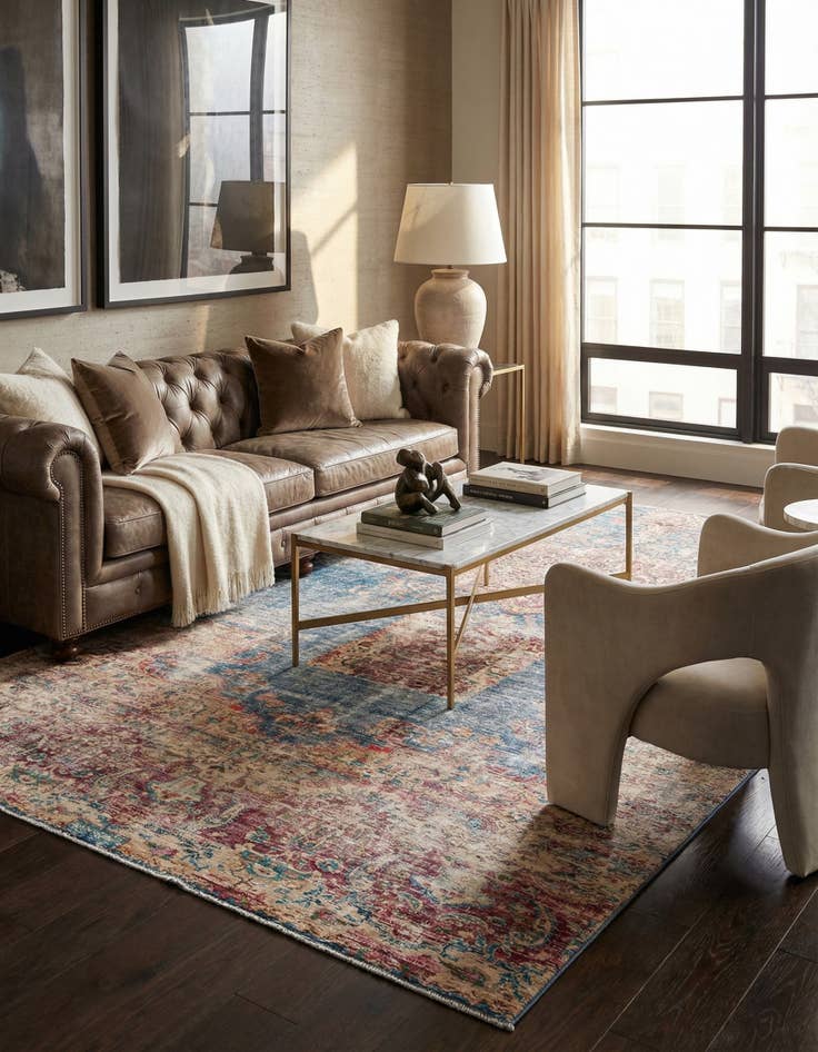 Detail image of 4' 9 x 9' 4  Hand Knotted Ultra Vintage Persian Wool Runner Rug