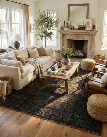 8' 2 x 10' 9 Hand Knotted Moroccan Wool Rug
