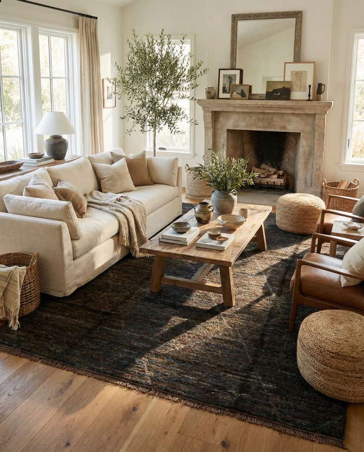 8' 2 x 10' 9 Hand Knotted Moroccan Wool Rug