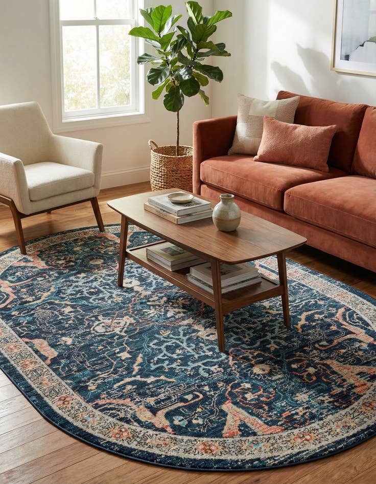 Detail image of 5' 3 x 8' Lola Oval Rug