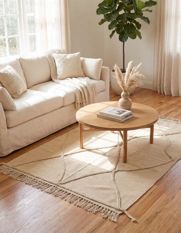 3' 6 x 4' 10 Hand Knotted Moroccan Wool Rug