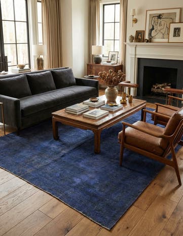 6' 7 x 9' 8 Hand Knotted Ultra Vintage Persian Wool Rug