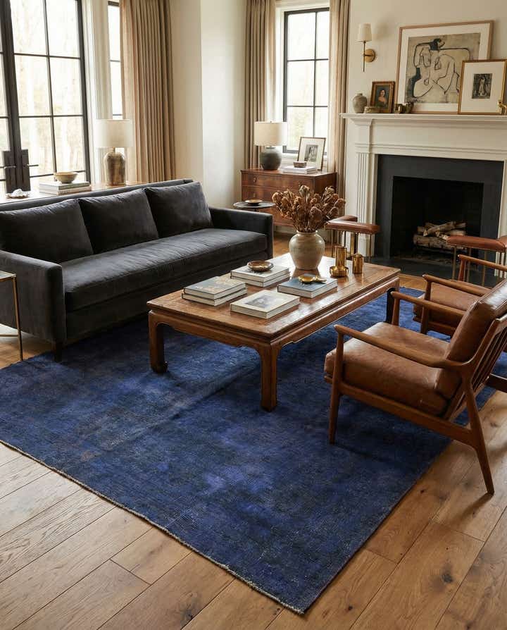 6' 7 x 9' 8 Hand Knotted Ultra Vintage Persian Wool Rug