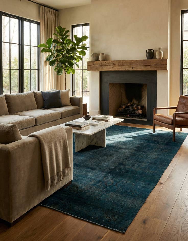 Detail image of 9' 2 x 12' 2  Hand Knotted Ultra Vintage Persian Wool Rug