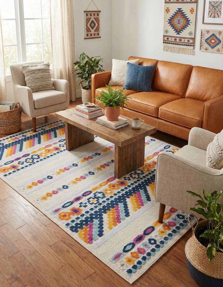 Detail image of 7' x 10'  Washable Aruba Indoor / Outdoor Rug