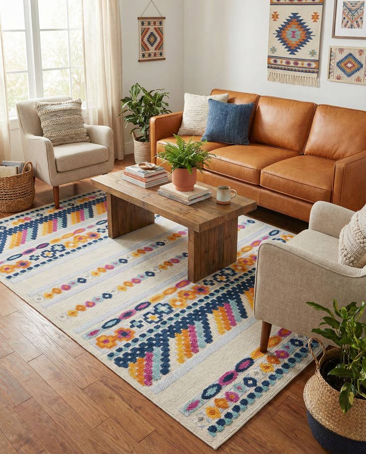 Detail image of 7' x 10' Easy-Clean Aruba Indoor / Outdoor Rug