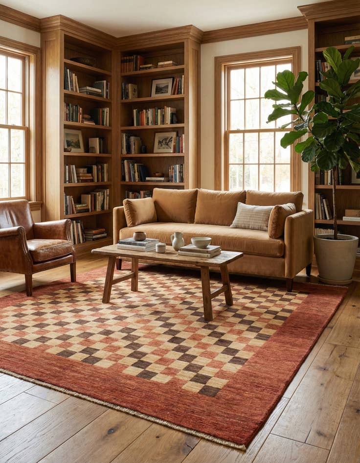 Detail image of 6' 8 x 9' 9  Hand Knotted Kashkuli Gabbeh Wool Rug