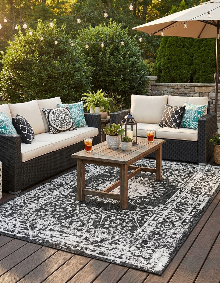6' x 9' Easy-Clean Traditional Indoor / Ou...