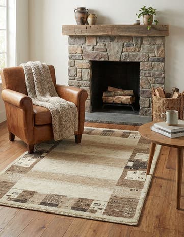 3' x 4' 2 Hand Knotted Kashkuli Gabbeh Wool Rug