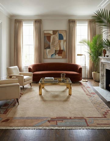 8' 4 x 11' 2 Hand Knotted Tibet Wool Rug