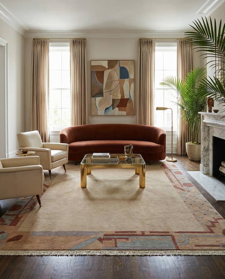 Detail image of 8' 4 x 11' 2 Hand Knotted Tibet Wool Rug