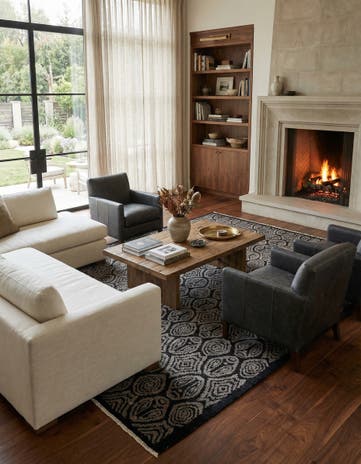 9' 1 x 12' 4 Hand Knotted Darya Wool Rug