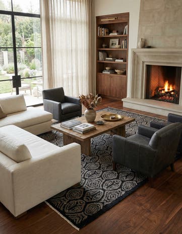 9' 1 x 12' 4 Hand Knotted Darya Wool Rug